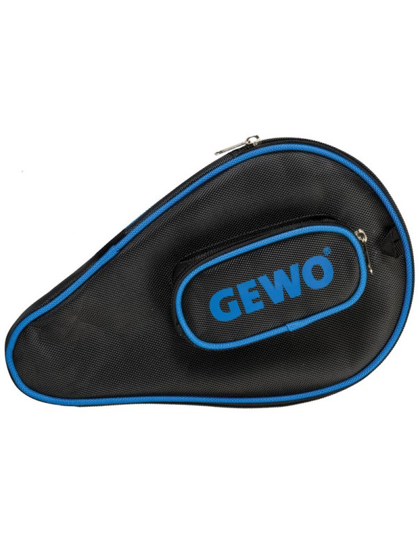 Ovitek za namizno teniški lopar GEWO Round Nova z žepkom za žogice Blue