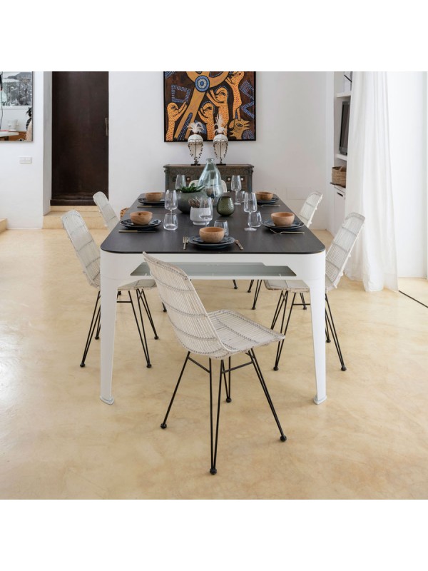 Cornilleau Hyphen biljard miza – bela z dark grey podlogo